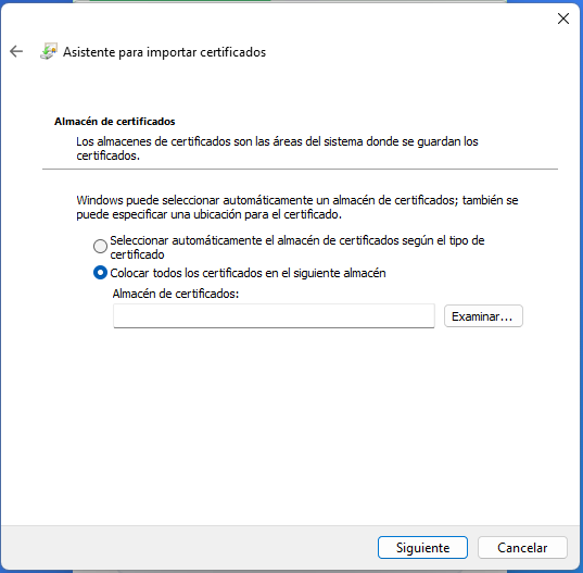 Paso 5: Examinar almacén